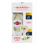 Вермут Martini Bianco, 15%, 1 л + Тоник Rich, 2х0,33 л