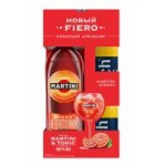 Вермут Martini Fiero, 14,9%, 1 л + Тоник Rich, 2х0,33 л
