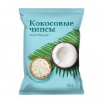 Кокосовые чипсы хрустящие, 50 г