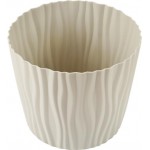 Кашпо для растений с вкладышем IDEA Волна d=16см 2л, кремовый, Арт. М3188 Кашпо для растений с вкладышем IDEA Волна d=16см 2л, кремовый, Арт. М3188
