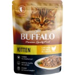 Корм влажный для котят MR.BUFFALO Kitten Нежный цыпленок в соусе, 85г Корм влажный для котят MR.BUFFALO Kitten Нежный цыпленок в соусе, 85г