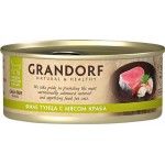 Корм консервированный для кошек GRANDORF Филе тунца с мясом краба, 70г Корм консервированный для кошек GRANDORF Филе тунца с мясом краба, 70г