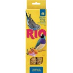 Палочки для волнистых попугаев и экзотов RIO с медом, 2х40г Палочки для волнистых попугаев и экзотов RIO с медом, 2х40г