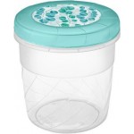 Банка Бытпласт с завинчивающейся крышкой с декором 1.2л Банка Бытпласт с завинчивающейся крышкой с декором 1.2л