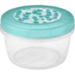 Банка Бытпласт с завинчивающейся крышкой с декором 600мл Банка Бытпласт с завинчивающейся крышкой с декором 600мл