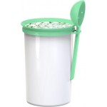 Банка для сыпучих продуктов Полимербыт Ландыши с ложкой 700мл Банка для сыпучих продуктов Полимербыт Ландыши с ложкой 700мл