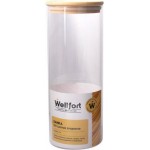 Банка для сыпучих продуктов стекло бамбук Wellfort 2л Банка для сыпучих продуктов стекло бамбук Wellfort 2л