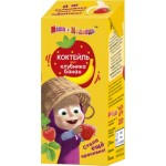 Коктейль молочный Маша и медведь клубника-банан 2.3%200г Коктейль молочный Маша и медведь клубника-банан 2.3%200г
