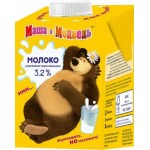 Молоко Маша и медведь питьевое ультрапастеризованное 3.2% 480мл Молоко Маша и медведь питьевое ультрапастеризованное 3.2% 480мл