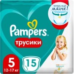 Подгузники Pampers Junior размер 5 12-17/15-18кг 15шт Подгузники Pampers Junior размер 5 12-17/15-18кг 15шт