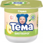 БЗМЖ Биотворог ТЕМА с грушей обогащенный бифидобактериями для питания детей 6 мес+ 4% 95г БЗМЖ Биотворог ТЕМА с грушей обогащенный бифидобактериями для питания детей 6 мес+ 4% 95г