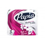 Бумага туал Papia Bali Flower с рисунком 3сл 4шт
